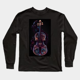 Music Series 02 Violet and Blue Long Sleeve T-Shirt